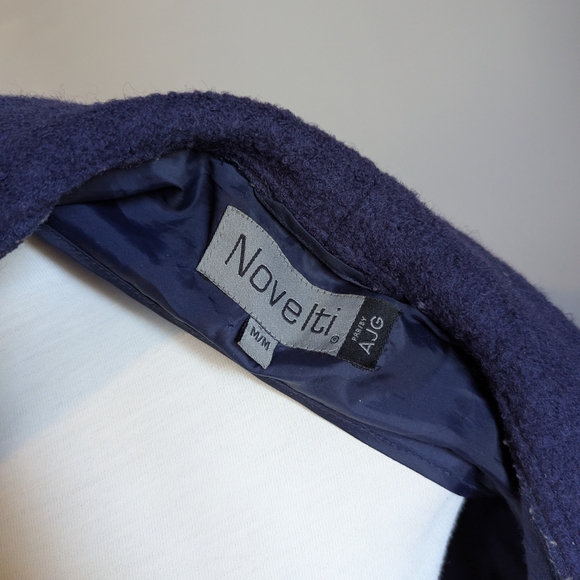 Dramatic Purple Wool Blend Duster Coat Shawl Medium Large Whimsy Goth Fairy - Picture 10 of 11